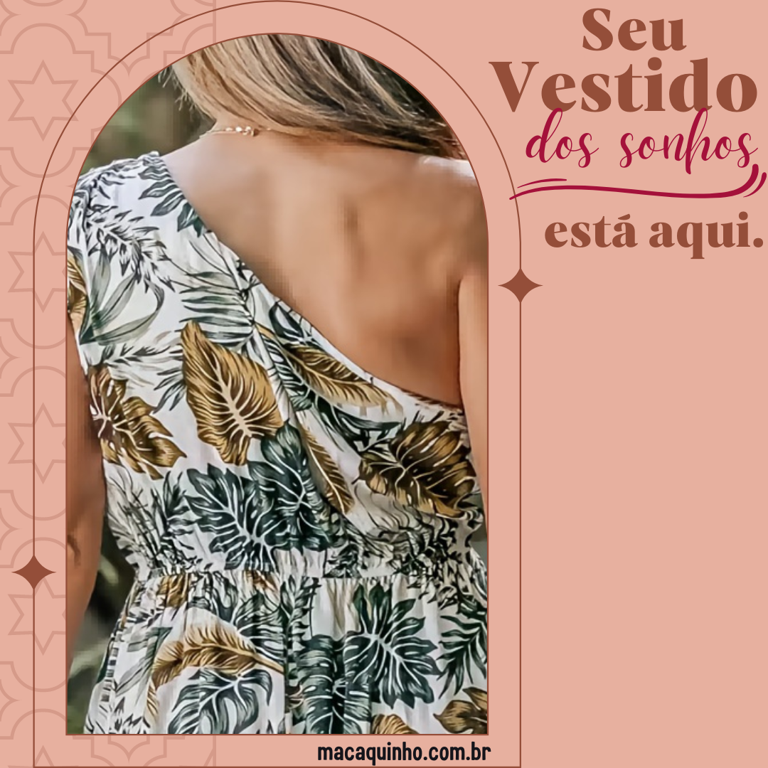 Vestido De Pescoço De Um Ombro Indónesia