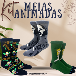 Meias Animadas Longas Cidy - Compre 5 Receba 11