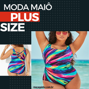 Maiô Plus Size Estampado Silvina