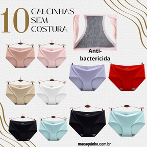 Calcinha Sem Costura Plus Size Marion Compre 4 Leve 10