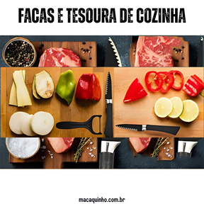 Kit Facas & Tesouras De Cozinha ISOLIN