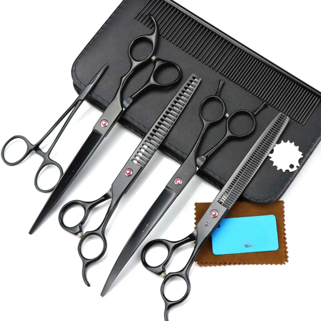 Kit Tesoura de Corte Cabelo e Tosa de Cães - Bidus
