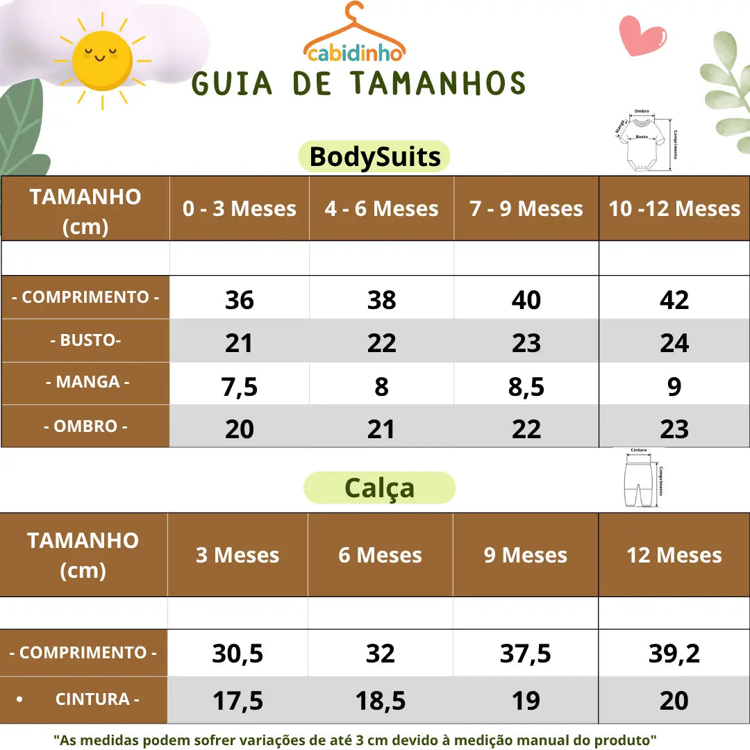 Guia de Tamanhos