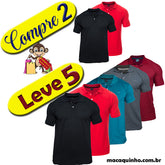 Camisas Polo Masculina Henrique - COMPRE 2 LEVE 5 -