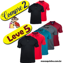 Camisas Polo Masculina Henrique - COMPRE 2 LEVE 5 -