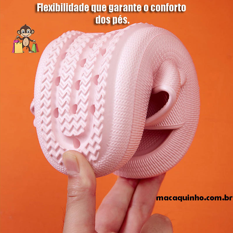 Chinelo Nuvem de Plataforma Grossa para Mulheres Thammy