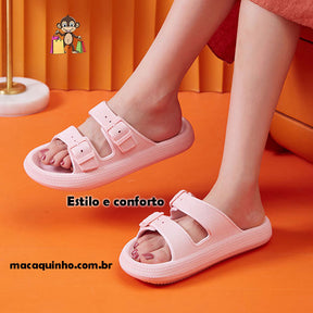 Chinelo Nuvem de Plataforma Grossa para Mulheres Thammy