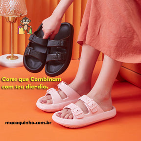 Chinelo Nuvem de Plataforma Grossa para Mulheres Thammy