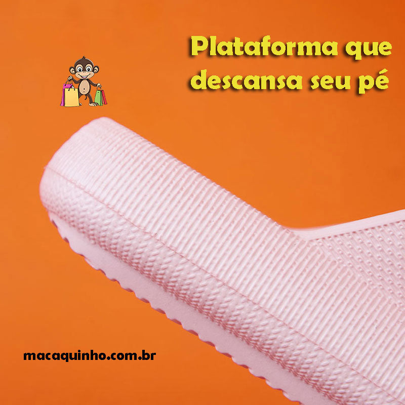 Chinelo Nuvem de Plataforma Grossa para Mulheres Thammy