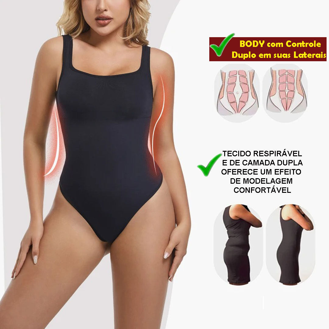 Body Slim Sem Costura Renata - COMPRE 1 LEVE 3 -