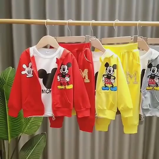 Conjunto de Roupa Infantil, Manga Comprida Mickey