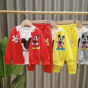 Conjunto de Roupa Infantil, Manga Comprida Mickey